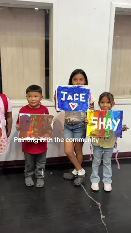 Painting with the kiddos of my community is my favorite. To see the excitement on their faces when they see my booth. #scat #paintingart #community #apache 