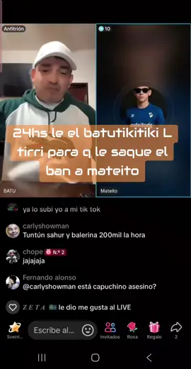 el @BATU agitando al @El Tirri para q le pida publicamente perdonn a @Mateito juuuu se re pudre gatoo  #fivem #kilomborp #bardos #peleas #eltirri 