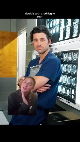 Like he literally had a whole wife while he had a girlfriend #greysanatomy #greys #derekshepherd #meredithgrey #greenscreen 