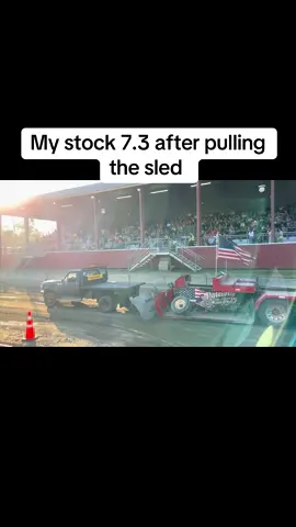 Pulled pretty good this time actually and didn’t hurt anything #fyp #foryoupage #truckpull #powerstroke #truckpulling 