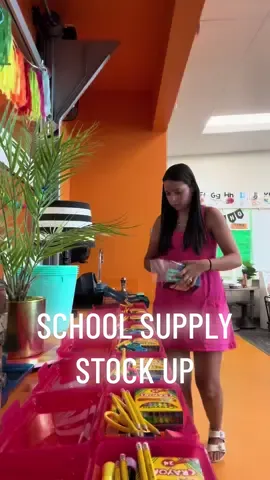 Nothing makes my teacher heart happier than fresh school supplies 😍✏️📚✨ Sharpened pencils, crisp notebooks, colorful markers—all ready for my sweet students! 🌈 I can’t wait to see all the learning and creativity that will come from these little treasures 💛 #schoolsupplies #backtoschool #teachersoftiktok #teacherlife #firstgradeteacher 