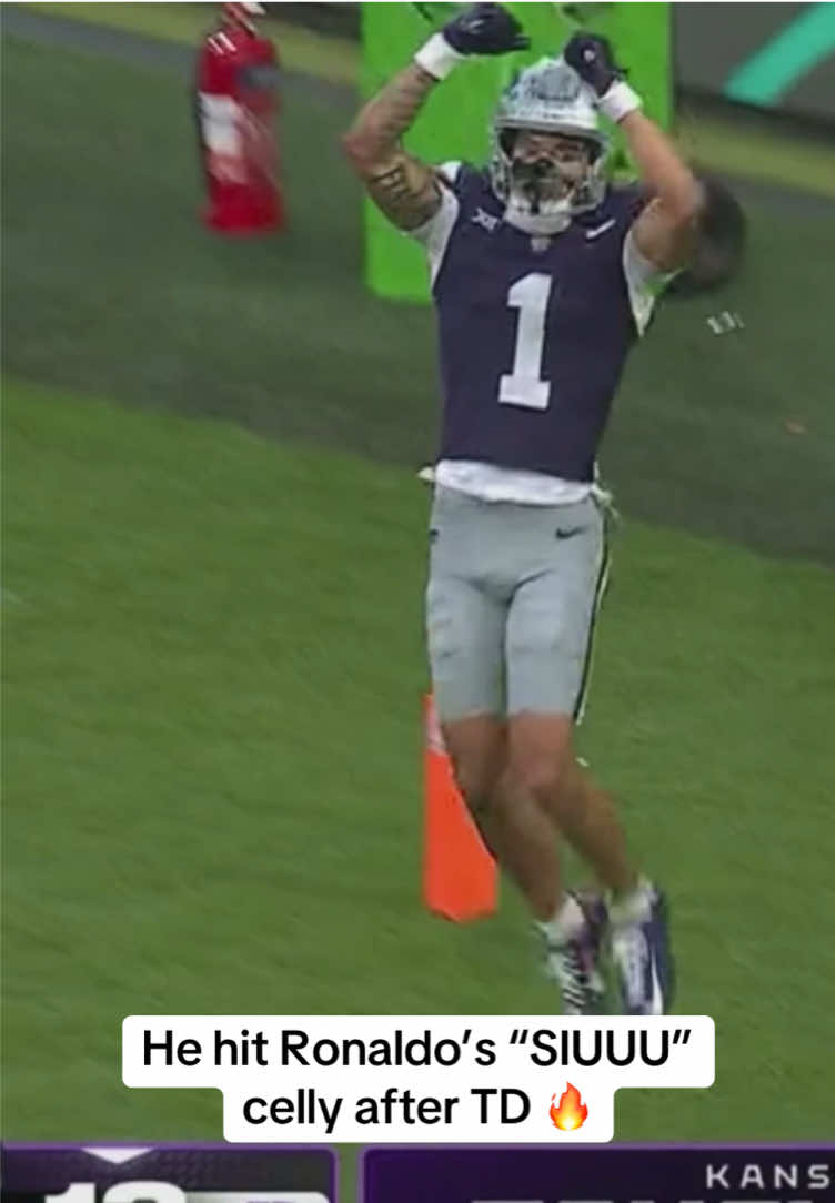 JAYCE BROWN WITH THE TD 🙌 #CollegeFootball #football #kansasstate 