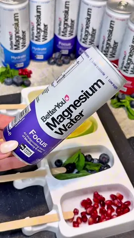 Let's make Magnesium Water ice lollies together 🤩😍 Electrolyte-rich ✅ Flavour packed ✅ Helps maintain optimal Magnesium levels ✅ #betteryou #electrolytes #icelolly #tutorial #hydration 