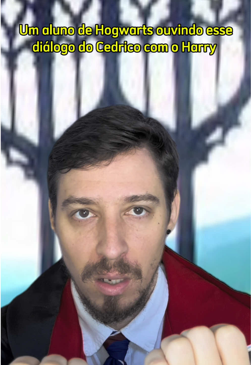O aluno de Hogwarts estudando pras NOMs e ouvindo o papo desses dois #harrypotter #cedricodiggory #hogwarts #humornotiktok #culturapop 