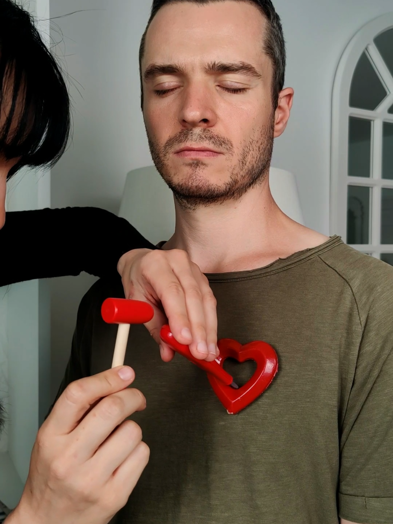I repair his broken heart #asmr #asmrvideo 