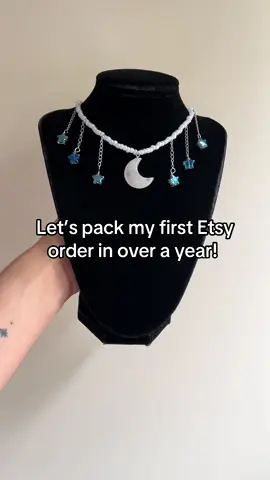 My first Etsy order in over one year! I hope they like the necklace and free gift! 💝 #handmade #handmadejewelry #beadedjewelry #necklace #etsy 