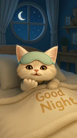 Goodnight my love 💋❤️#foryoupage❤️❤️ #goodnight #loveyou #kiss #cat 