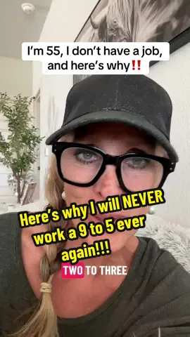Here’s why I will never work a 9 to 5 ever again! #passiveincome #sidehustle #makemoneyfromhome  #howtomakemoneyonline #genxwomen 