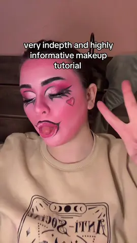 super informative makeup tutorial #monsterhigh #halloweenlook #draculaura #monsterhighcosplay #makeup 