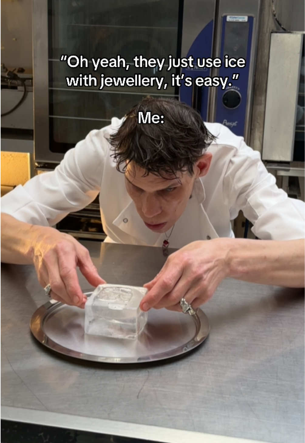 We make it look easy 🙂‍↔️ #meltjewellery #ice #jewellery #melting #rings 