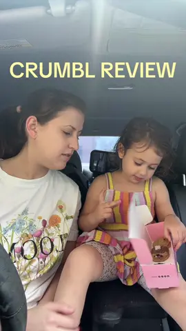 Grae’s review is “MMMM!” Crumbl review with #babygrae #crumbl #crumblreview #fyp #foodtiktok 