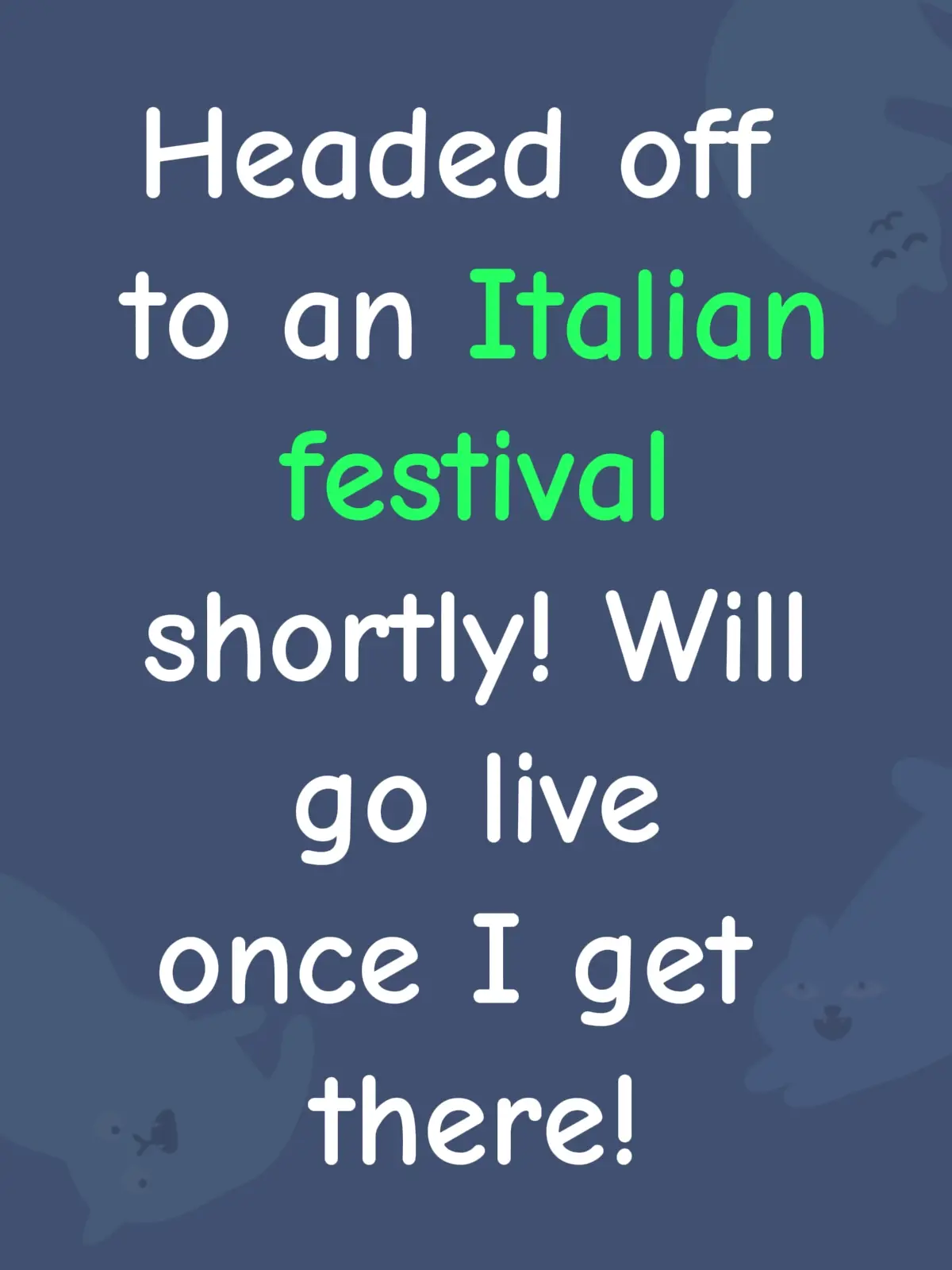 Going to a festival with Mason!! #son #italian 