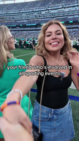 Going to sports events with female friends is more fun. #sportstiktok #nyc #sportscontentcreator #nyjets 