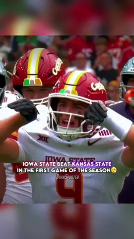 Iowa State Beat Kansas State In The First Game Of The Season😮‍💨 #CollegeFootball #football #fyp #fypシ #nfl 