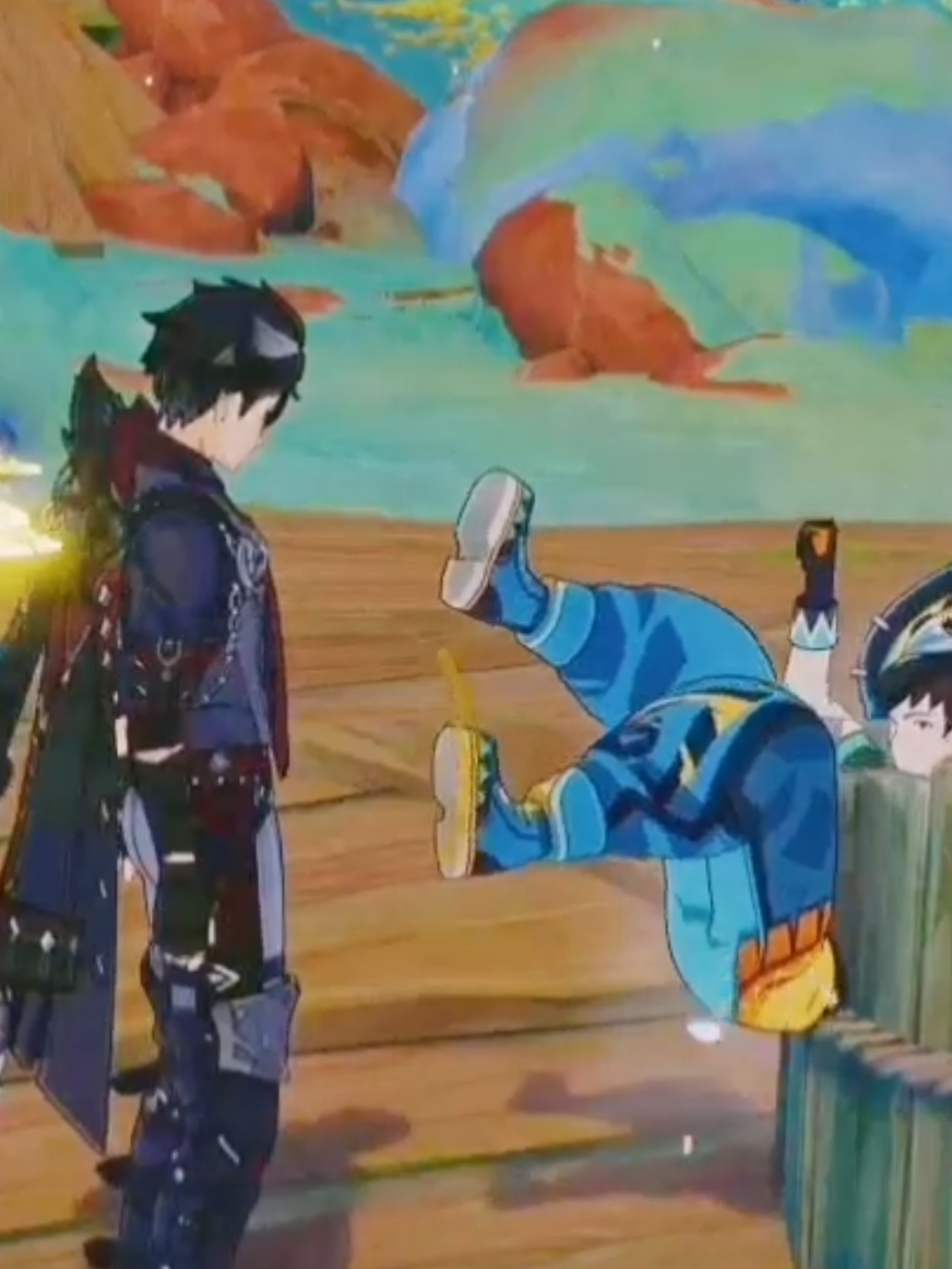 the way Wrio's head is following his bouncing is sending me #GenshinImpact #genshin #wriothesley #gaming #fyp 