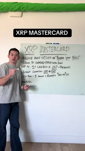 I’m super pumped. I promise you I will be getting card ASAP and making another vid on it. #xrp #xrparmy #mastercard #bitcoin #crypto
