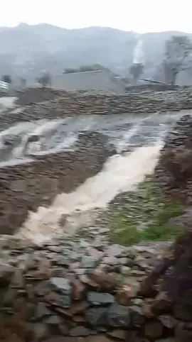 ما شاء الله الاجواء من البلاد امطار جنه