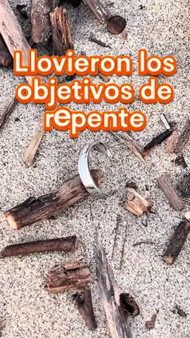 Llovieron los objetivos en la playa #aventureroybuscador #metaldetecting #hobby #porti #tesoros 