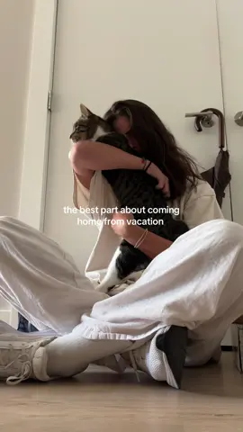 the ugly cry came out for real - i literally cried looking at the cat camera every day i was gone  #pets #catmom 