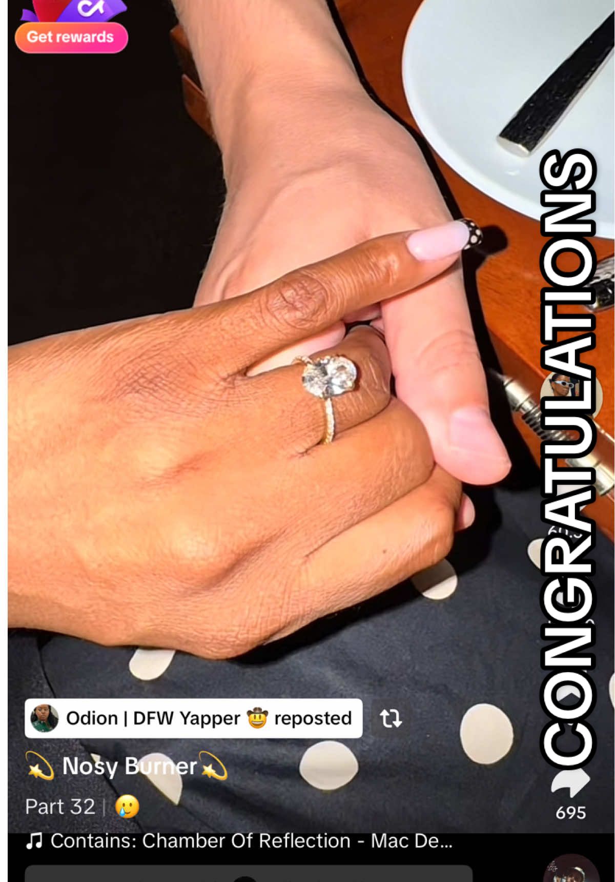 I’m so happy for you 🤭❤️😍 and that ring is absolutely gorgeous and stunning! I hope it’s everything you ever wanted and dreamed of!!!