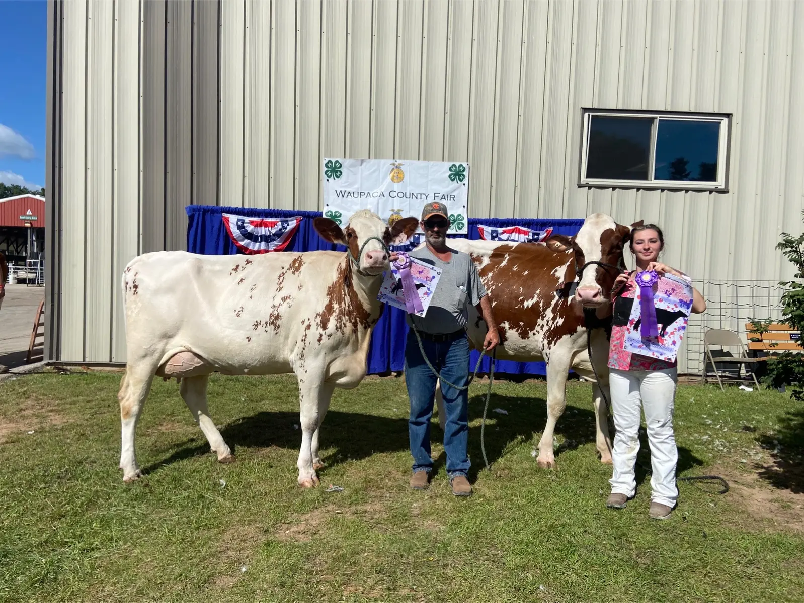 County Fair had 1 Rule! You go to have fun! I love watching my kids get ready for county fair and show animals that they love. They don’t always pick the top animals off the farm, but they do choose ones that have meaning to them in their heart. I am always so proud to watch the hard work they put in preparing for the fair and all week at the fair. I am 100% a show Mom, my kids do it on their own. On occasion, they’ll ask me to walk and calf with them at night or help clip a head on someone they’re struggling with, but otherwise my kids do it on their own start to finish. I’m at home fair week taking care of all of the animals here on the farm while they do the work at the fair. They are lucky when we will do some feeding or cleanup while we are at the fair delivering feed or watching them show but otherwise they do it all on their own. 