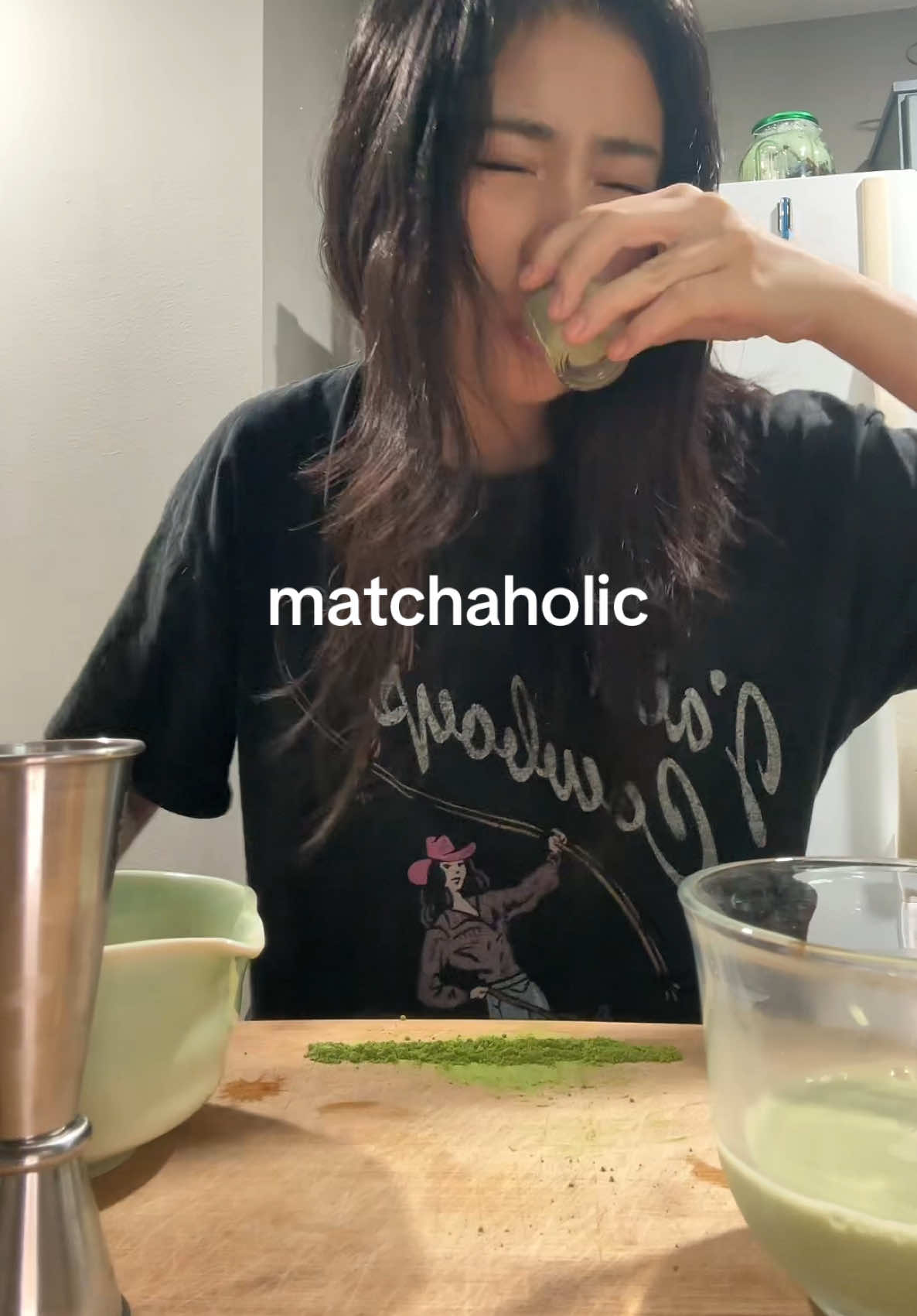 I CANT STOP DRINKING SHREK’s ASHES 💔 #cantdothisanymore #matcha 