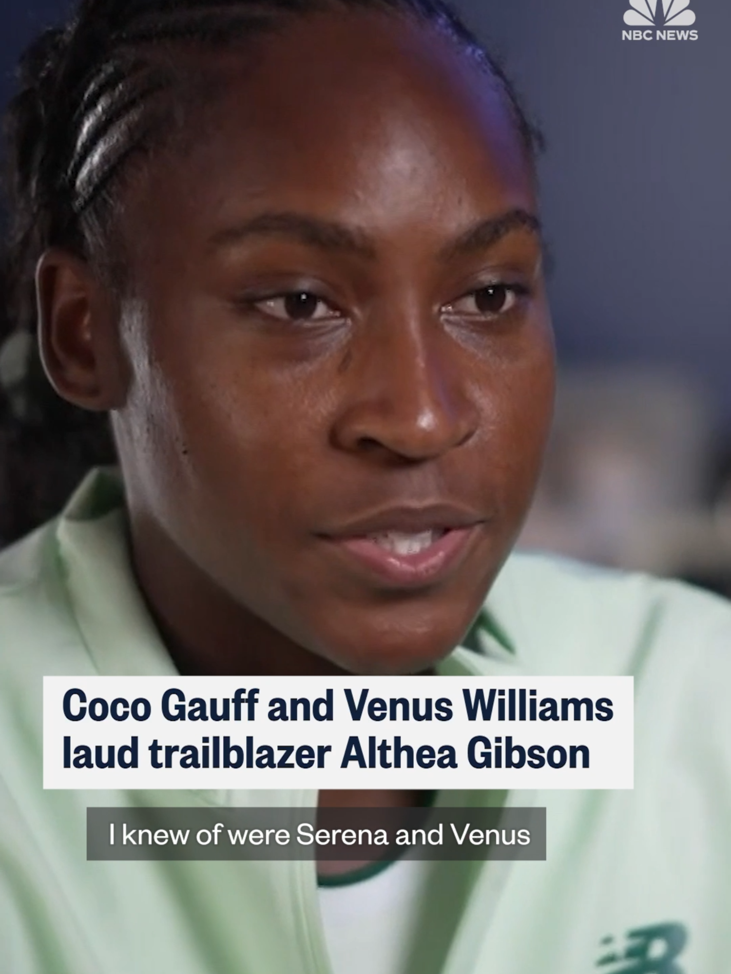 Ahead of the 2025 #USOpen #Tennis Championships, #CocoGauff and #VenusWilliams spoke with @laurajarrettnbc for the @todayshow about the impact of legendary trailblazer Althea Gibson on their careers as the tennis world celebrates the 75th anniversary of her breaking the color barrier.