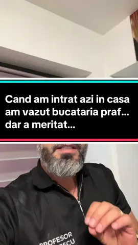 Cand am intrat azi in casa am vazut bucataria praf… dar a meritat…#romania 