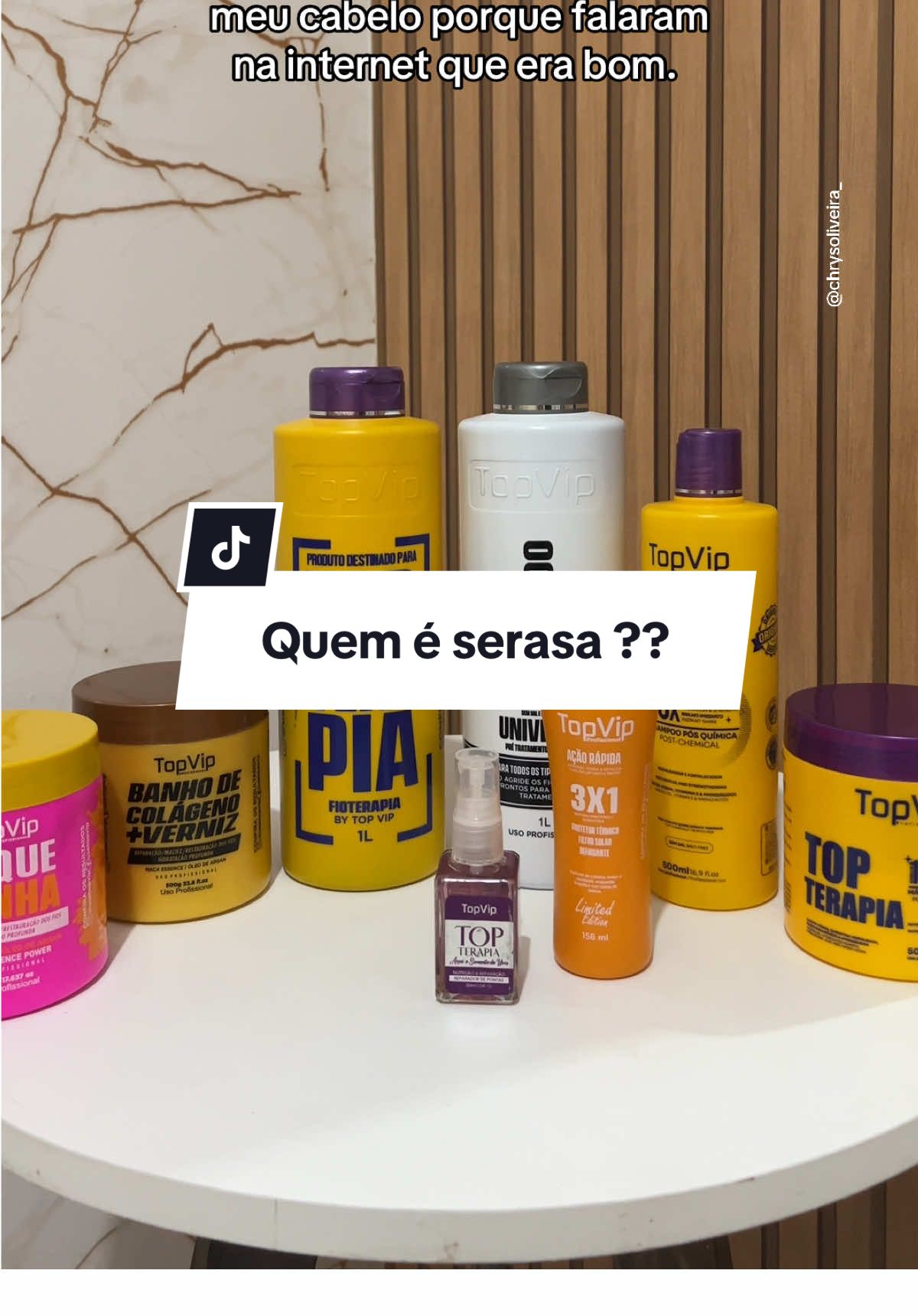 Quem é Serasa? Os produtos da @Use Top Vip Cosméticos sim, sei quais são e arrasam muito na entrega dos resultados!  . shopee.com.br/usetopvip Cupom: 🏷️USETCRIS #cabelos #topvip #cronogramacapilar #dicas #produtosdesalão 