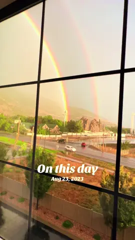 #onthisday #gerrigirl #utah #rainbows #rainydays 