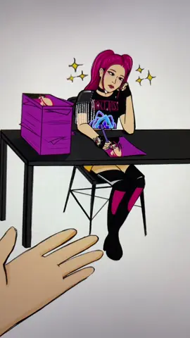 I SAW HER FIRST!! 😤 This took way longer to make than I would’ve liked it to 🫠 #kpopdemonhunters #mira #sajaboys #huntrix #art 