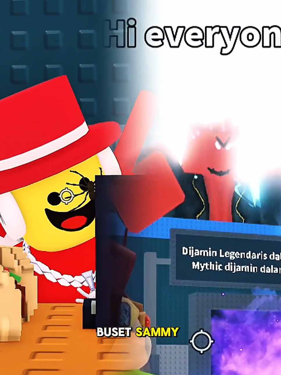 Sammy dibantuin sama blox fruit - Steal A Brainrot #roblox #stealabrainrot #growagarden #jamban 