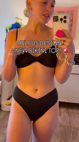 do you agree with the tweaks we want to make to this bralette-inspired bikini top that fits like seamless undies? drop your notes in the comments below! ✍️