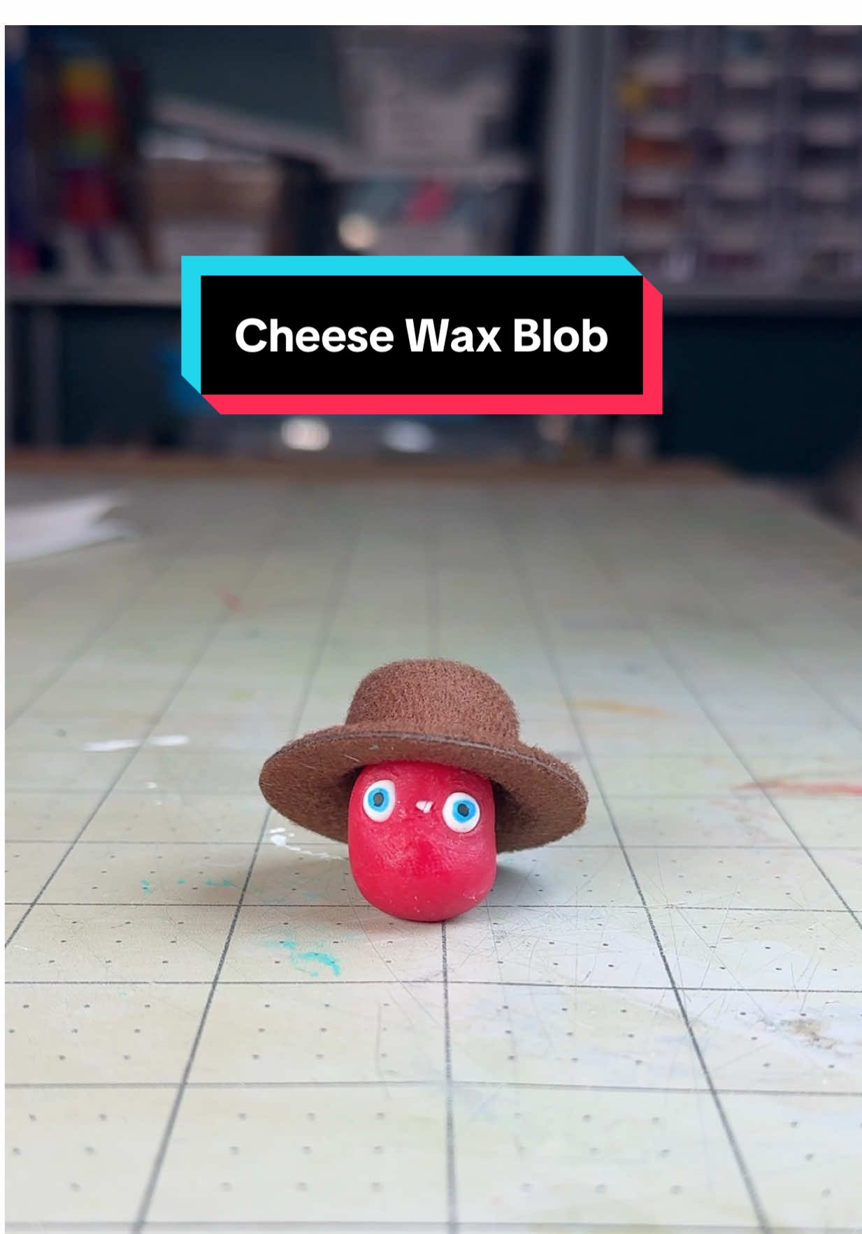 Making a blob out of cheese wax and a sketchbook blob #nickpainting #artprocess #artsandcrafts #blob 