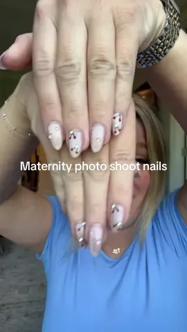 Nails done for maternity photos #pregnant #MomsofTikTok #nail #pregnancy #nailsdesign 