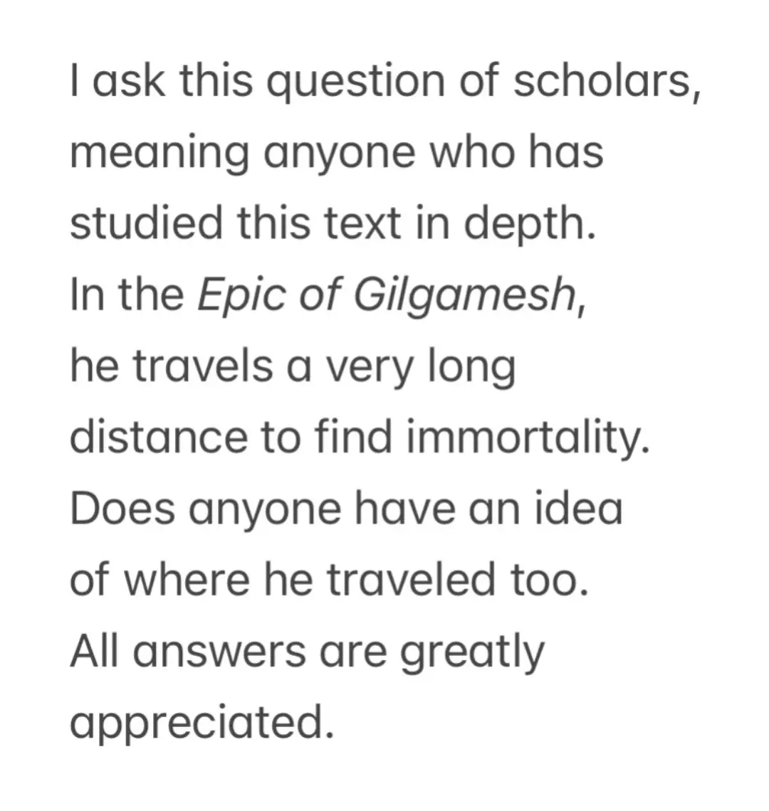 Epic of Gilgamesh? #sumarian #AncientText #immortality #GreekMyth 