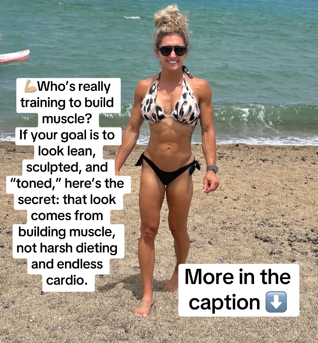 💪🏼Who’s really training to build muscle? If your goal is to look lean, sculpted, and “toned,” here’s the secret: that look comes from building muscle, not harsh dieting and endless cardio. 🚨 Why building muscle matters: 	•	Muscle is metabolically active – the more you have, the more calories you burn at rest. 	•	“Toned” = muscle + lower body fat – you can’t tone what isn’t there. 	•	Harsh dieting + endless cardio can break down muscle, slow metabolism, and make fat loss harder. 	•	Strength training preserves lean mass so your body looks tighter and more defined. 	•	Strong muscles protect joints and posture while improving energy and performance. 	•		Lifting improves hormones like insulin sensitivity and growth hormone, which help with energy, recovery, and fat loss. 	•	Massage helps your muscles recover faster, reduces soreness, and keeps you moving efficiently—so your hard work in the gym actually shows. 🚫 Myth: “Weights make you bulky.” ✅ Truth: Women naturally have 15–20x less testosterone than men, making “bulky” nearly impossible without years of extreme training and eating. 💪🏼How I help: ✔ Smart strength programs to build lean muscle in all the right places. ✔ Balanced cardio so you don’t burn out your metabolism. ✔ Nutrition guidance that fuels muscle, supports fat loss, and keeps you energized. ✔ Massage and recovery strategies that maximize your results and reduce downtime. ✔ Sustainable, real results—not quick fixes. 👉🏼If you’re ready to stop spinning your wheels with cardio and dieting and start building the body you’ve been working for… contact me today for body work, personal training, or online coaching! #PersonalTraining #OnlineCoaching #FitnessCoach #BodyGoals #StrongBodyStrongMind      