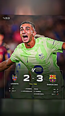 FT : Levante vs Barcelona (Skor 2-3), Barcelona comeback der 🤯🔥 #fcbarcelona #viscabarca🔴🔵 #levante #football #footballedit #jjbola #fyp #foryoupage #laliga 
