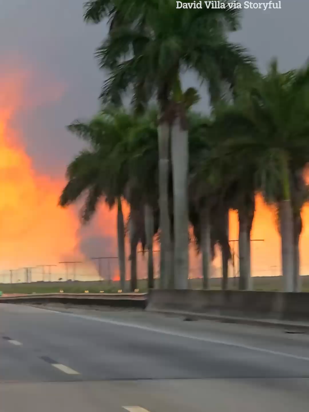 Shocking footage shows massive wildfire burning in Florida #wildfire #wildfires #fire #naturaldisasters #florida #news #footage #shockingfootage