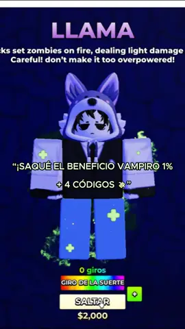 “¡SAQUÉ EL BENEFICIO VAMPIRO 1% 🧛🔥 + 4 CÓDIGOS 💸” En Hunty zombie #roblox #huntyzombies #huntyzombiegame #newgame #fyp