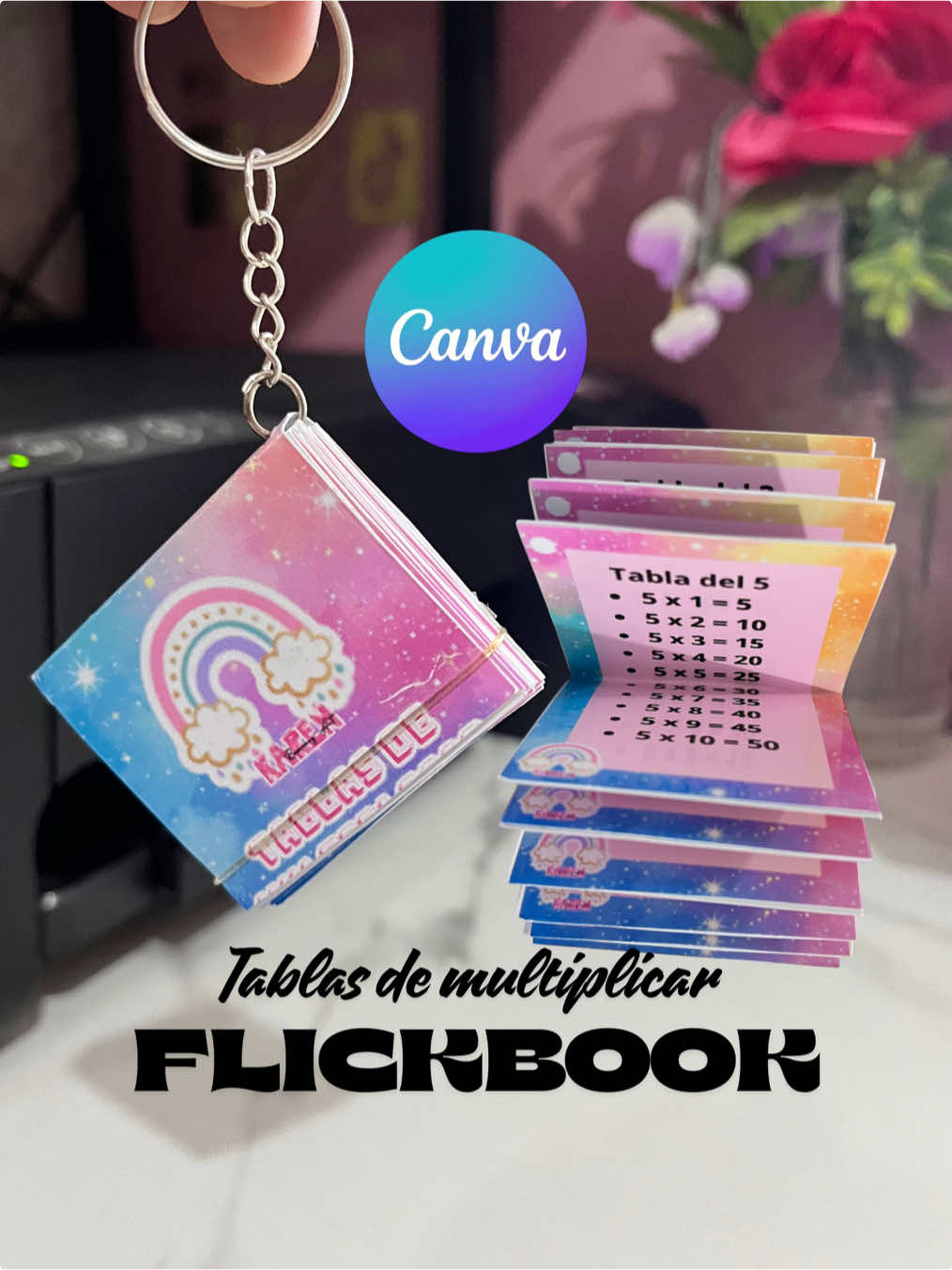 Link del video como realizar la plantilla de las tablas de multiplicar  @Karen Ramírez Art  #canva #plantillasgratis #canvaplantillas #tablasdemultiplicar #flickbook  