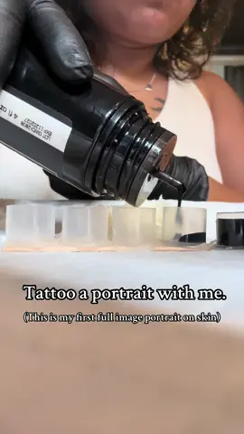 Would you tattoo your love ones on you?  #portraittattoo #familia #fyp #relatable 