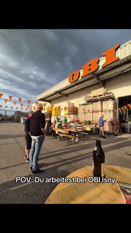 Grillfeier? Ja Bitte. Unsere Mitarbeiter liegen uns am Herzen, deshalb gibt’s auch mal was zurück 🦫 #obi #obibaumarkt #isny #baumarkt #garten 