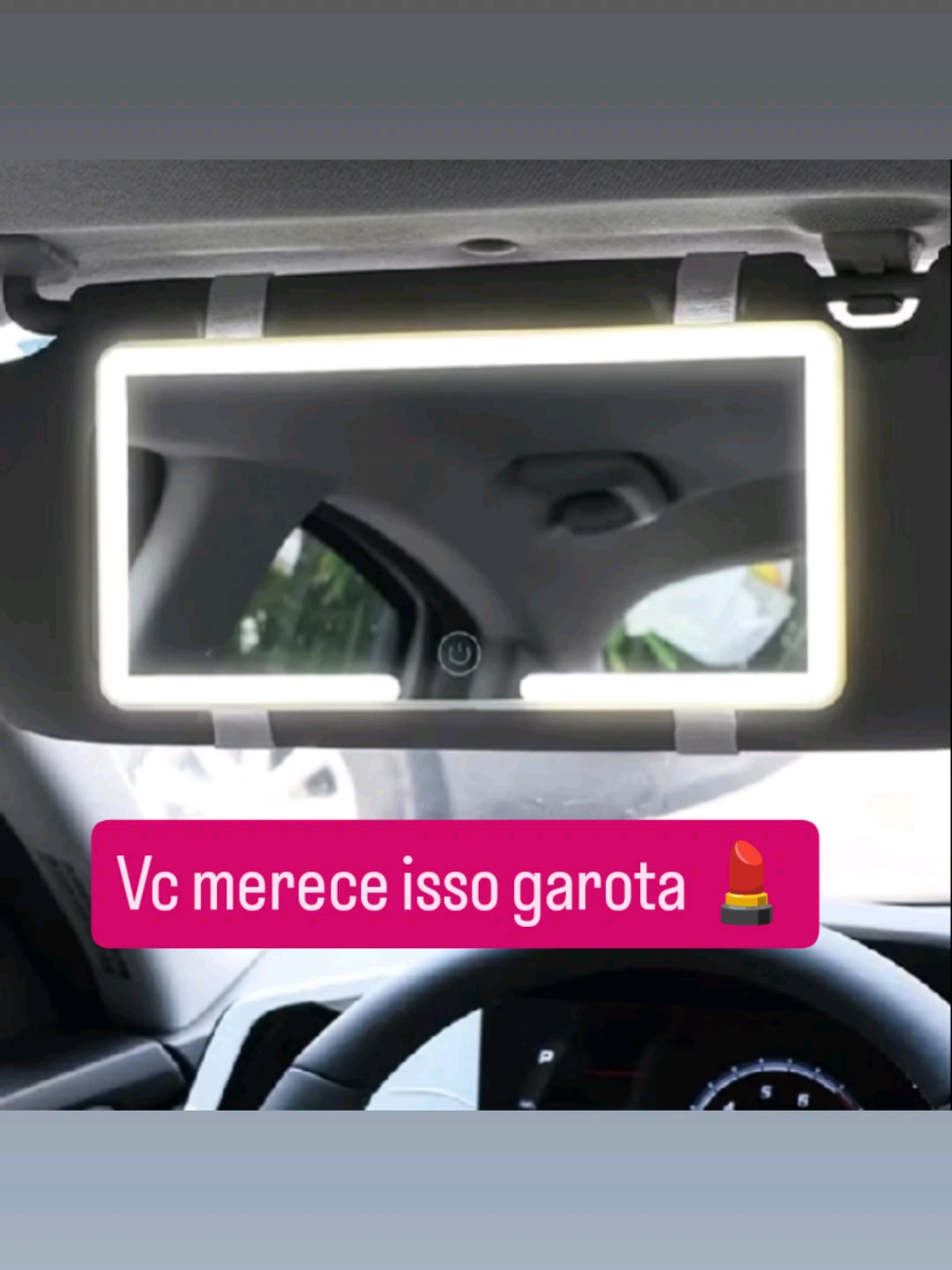 Espelho De Maquiagem LED Para Carro Com 3 Modos de Led Recarregável Touch Luz Branco Quente Frio Placa Viseira Solar  copie e cole no seu navegador  https://s.shopee.com.br/50P6vG7iug #maquiagem #espelhoparacarro #mulheresempoderadas #mulheres #acessorioparacarros 