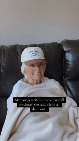 When Memaw gives the thumbs up, you know it's a solid choice! 🥰🍽️ #truckerhat #MemawApproved #fallfashion #hotmoms #OOTD 