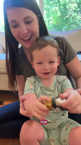 Hopped on this old trend and I don’t think he disappointed.. he loves these little metal construction vehicles so much #constructionvehicles #toycars #toyexcavator #toddlertoys #excavator 