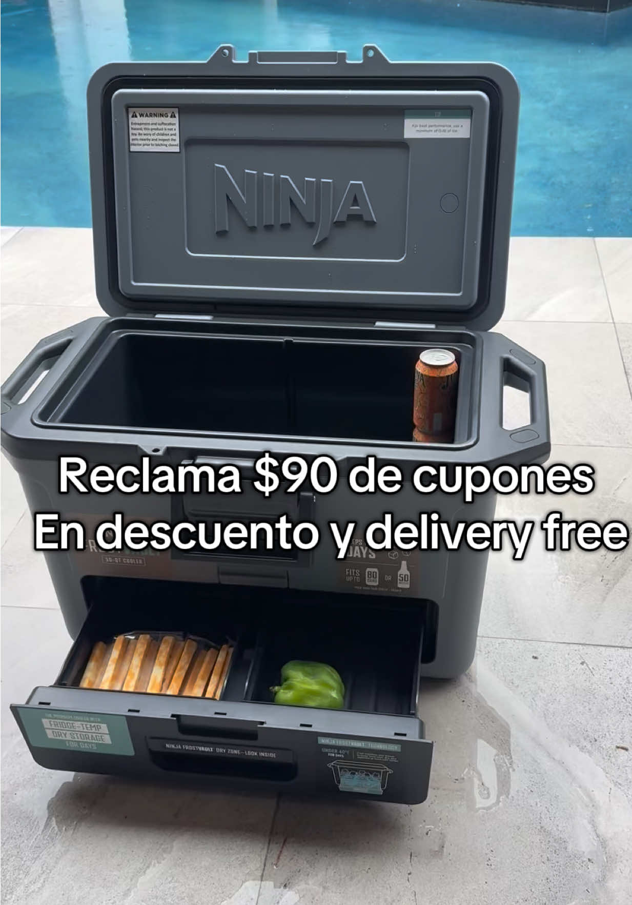 Momento de comprar la super nevera con este gran cupon de descuento #ninjafrostvaultcooler#ninjacooler#tiktokshopcreatorpicks#tiktokshoplabordaysale#rushtok2025 