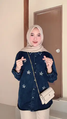 kanza kemeja jeans cantik banget😫💸