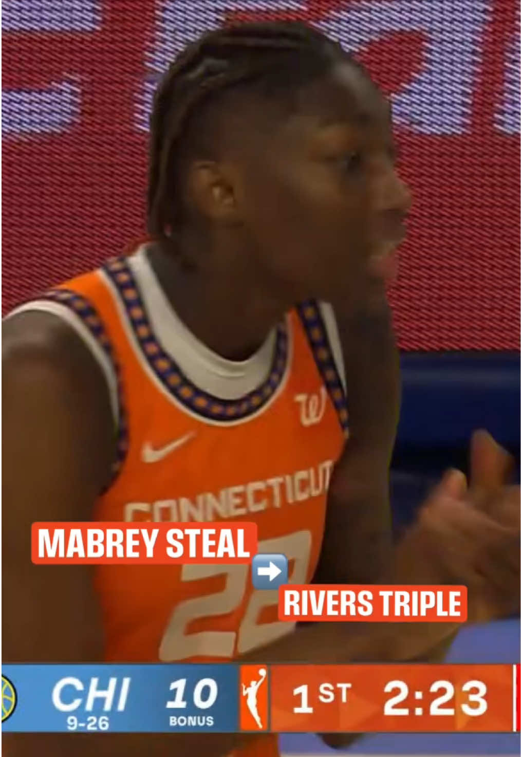 That’s what we like to seeeee 🤩 #CTSun #BringTheHeat #WNBA #connecticut #highlights #rookies 