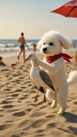 Brave Dog Saves Baby From Seagull Attack! 🐶🍼 #animalrescue #herodog #seagull #viraldog #baby    